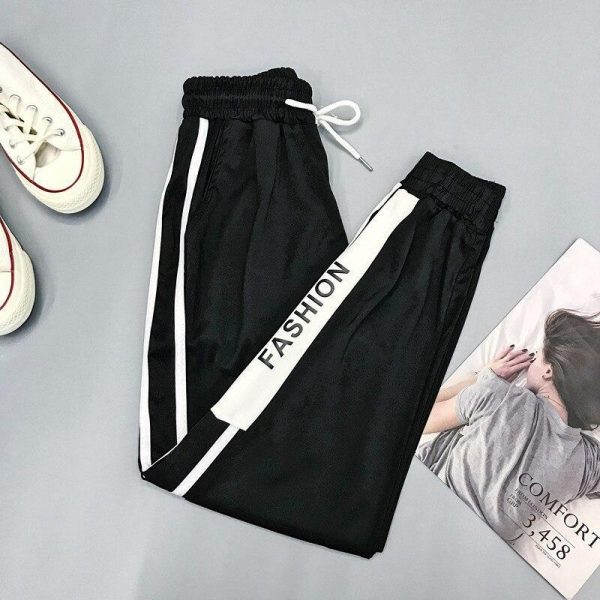 Harajuku Joggers Wide Leg SweatPants Women Trousers Plus Size High Waist Pants Streetwear Korean Casual Pant Femme Fall - Takalr