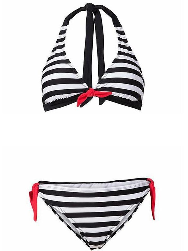 2021 New Swimwear Set Striped Swimsuit Fashion Beachwear Bathing Suit Stripe Female swimwear Bathing suit Bikinis - Takalr