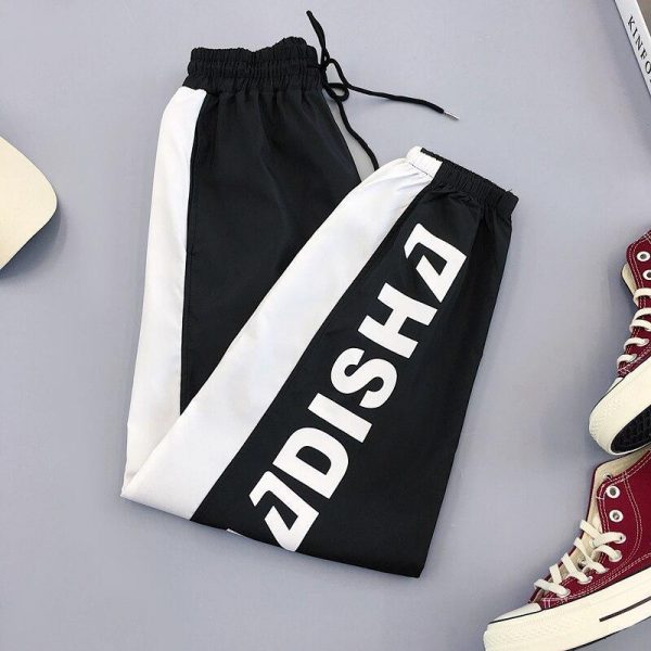 Plus Size Pants Women Casual High Waist Cargo Pants Women Loose Autumn Harajuku BF Hip Hop Casual Pants - Takalr