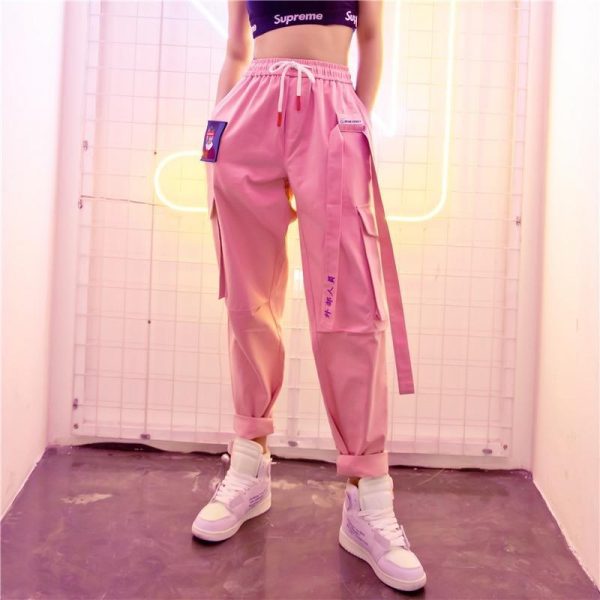 Spring Women Trousers Loosen Long Pants High Waist Pants For Women Harajuku Big Size Unisex Hip Hop Punk Pants Streetwear - Takalr