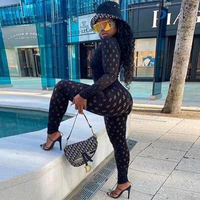 Hollow Out Jumpsuits Net Plaid Hole Skinny Elastic Female Rompers