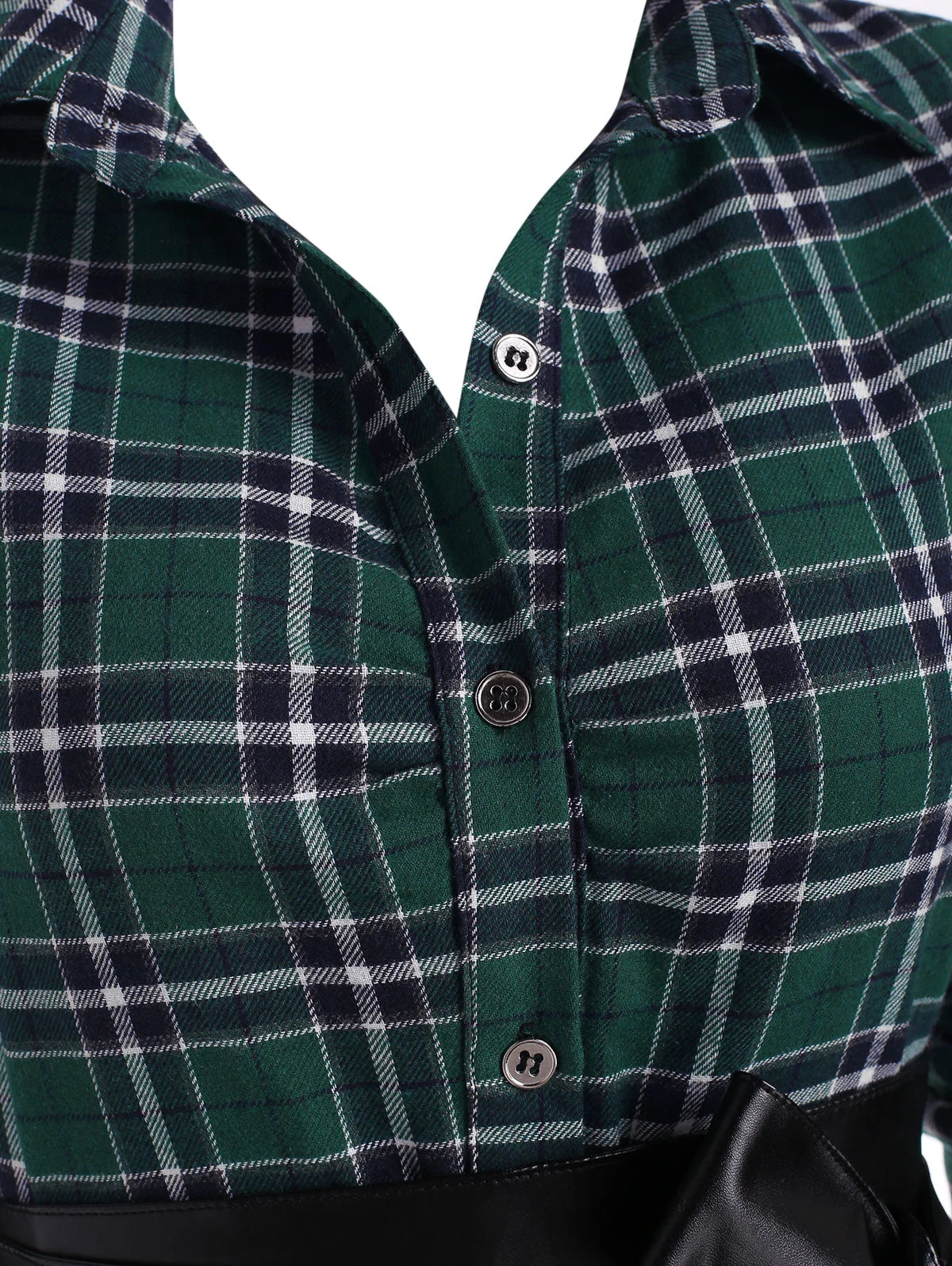 Handkerchief Dress Fashion Plaid Print Button Up Long Sleeve Shirt Dress Fall Clothes for Women Casual Short Dresses - Image 19