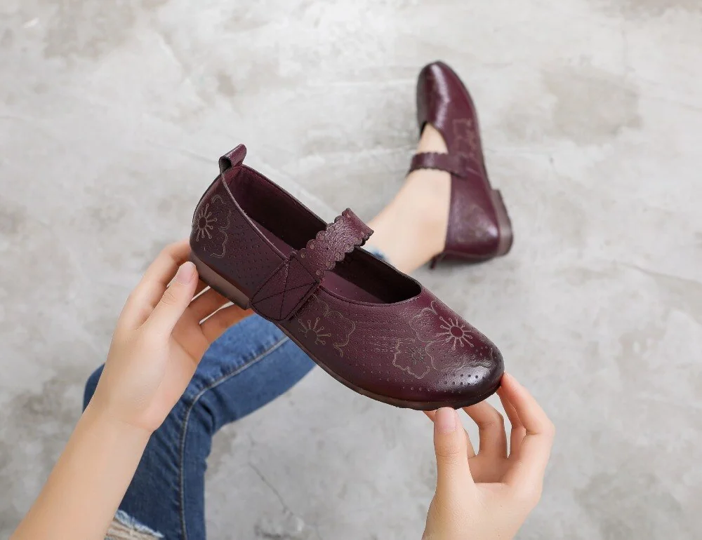 Genuine Leather Soft Bottom Women Flats Mother Shoes Comfort Oxford Shoes For Women Shoes Women Loafers Moccasins 35-42 - Image 13