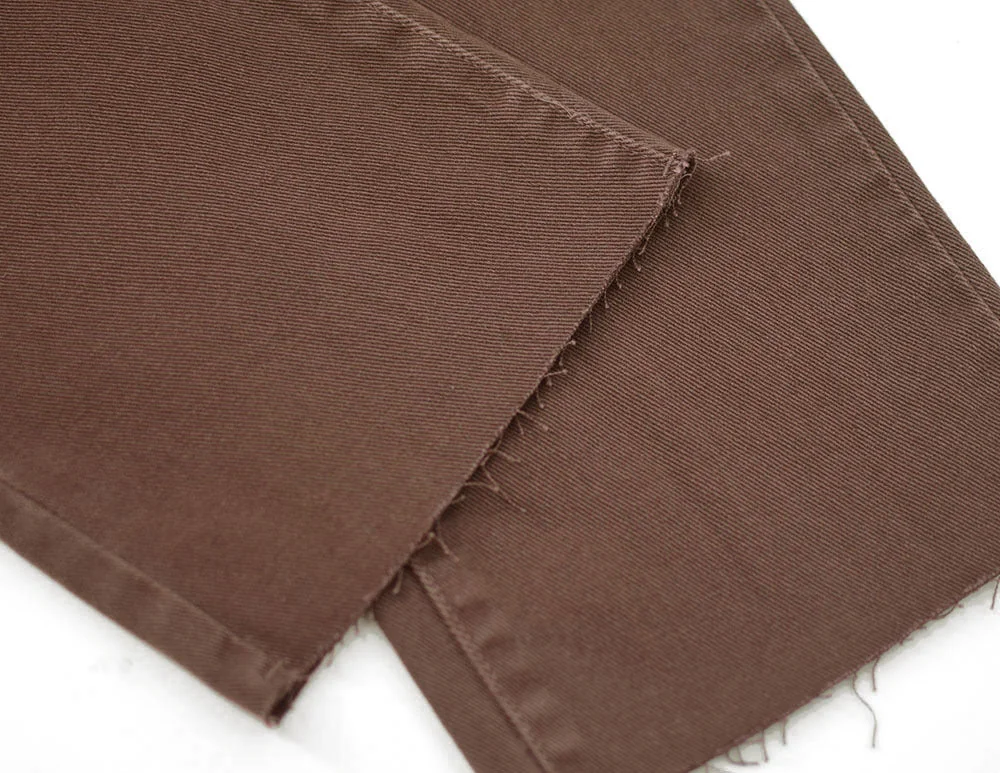 High Waist Straight Loose Jeans Chocolate Color Denim Trousers Retro Jeans - Image 17