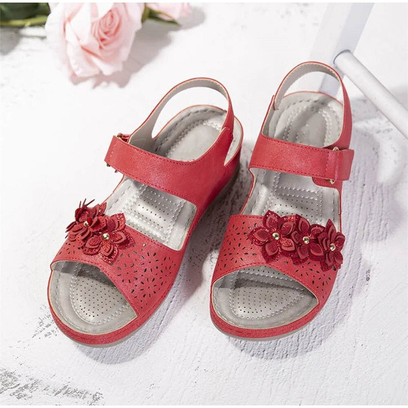 Women Sandals Summer Retro Shoes Wedges Casual Ladies Vintage Sandals Platform Plus Size Woman Fashion Footwear 2021 - Image 4