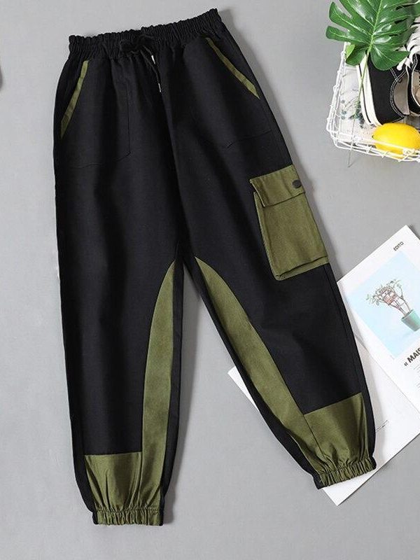 Spring Overalls Female Cargo Pants Loose BF Students High Waist Handsome Sweatpants Summer womens joggers sweatpants - Takalr