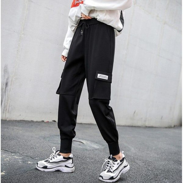 Autumn Hip Hop Cargo Pants Women Streetwear Trousers Women Harajuku BF Pants for Women High Waist Fashion Women's pants - Takalr