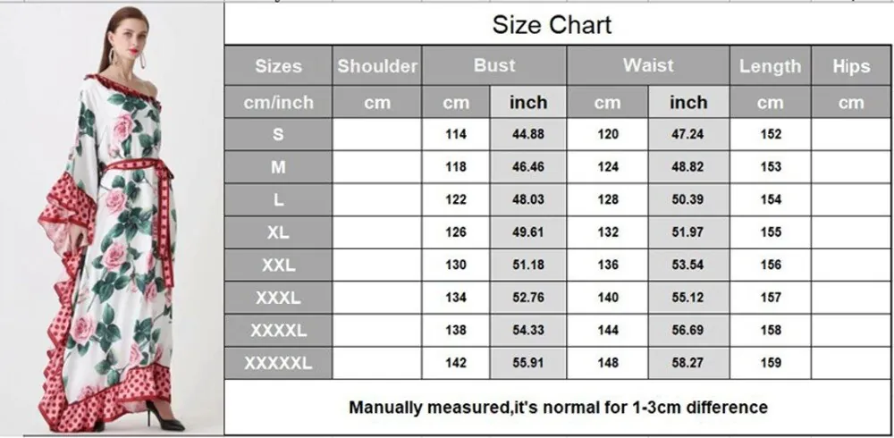 Women's Runway Dresses Sexy One Shoulder Ruffles Floral Printed Sash Belt Loose Design Fashion Long Maxi Bohemian Dresses - Image 4