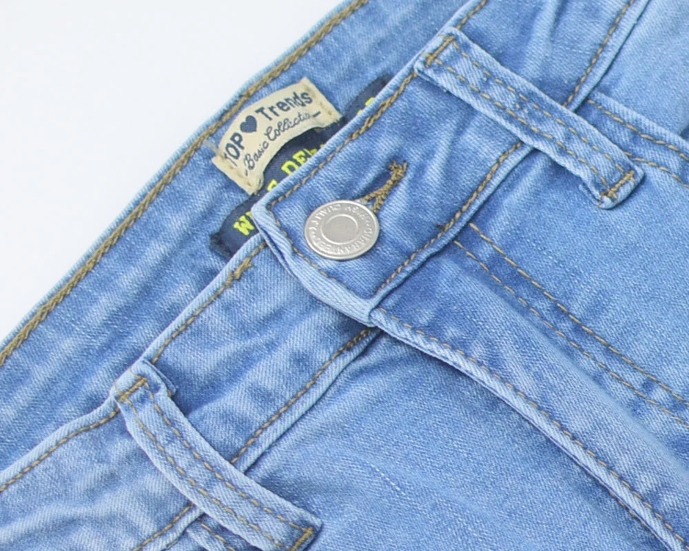 Women High Waist Stretch Jeans Ripped Micro Flare Street Pants - Image 8
