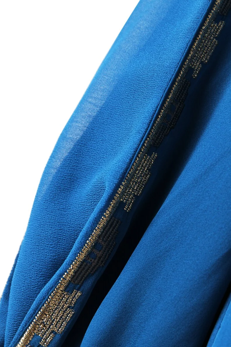 100% Silk Women's Shirt Vintage Button Stand Collar Long Sleeves Embroidery Elegant Zipper Back Blouse Tops - Image 17