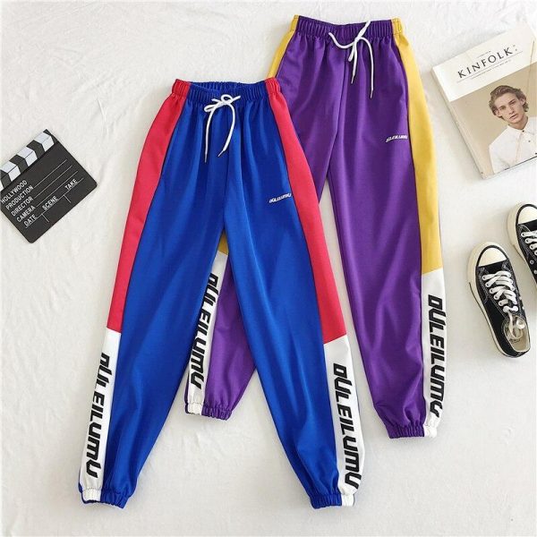 Loose Sports Pants Women Autumn  Students Harajuku BF casual Joggers Women Trousers  High Waist Chain Hip-hop Pants - Takalr