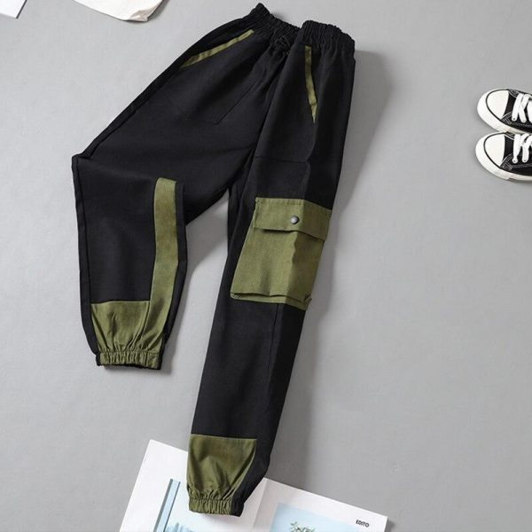 Spring Overalls Female Cargo Pants Loose BF Students High Waist Handsome Sweatpants Summer womens joggers sweatpants - Takalr