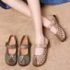Genuine Leather Soft Bottom Women Flats Mother Shoes Comfort  Shoes For Women Shoes Women Loafers Moccasins