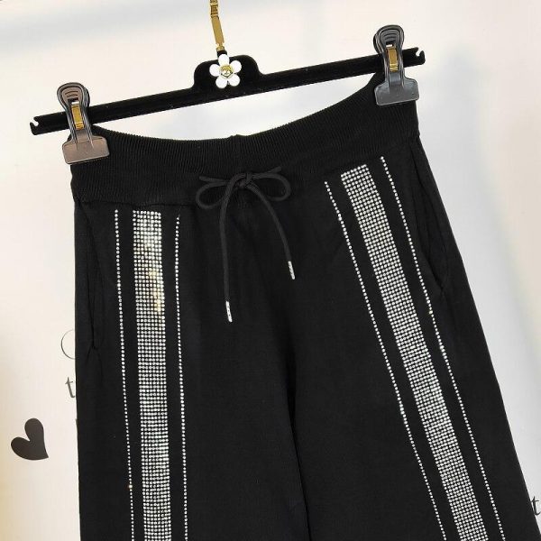 European Hot Drill Casual Sweatpants Women's Loose High Waist Pants Summer Patchwork Hippie Streetwear Trousers - Takalr