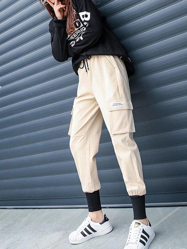 Autumn Hip Hop Cargo Pants Women Streetwear Trousers Women Harajuku BF Pants for Women High Waist Fashion Women's pants - Takalr