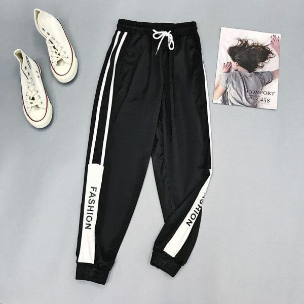 Harajuku Joggers Wide Leg SweatPants Women Trousers Plus Size High Waist Pants Streetwear Korean Casual Pant Femme Fall - Takalr