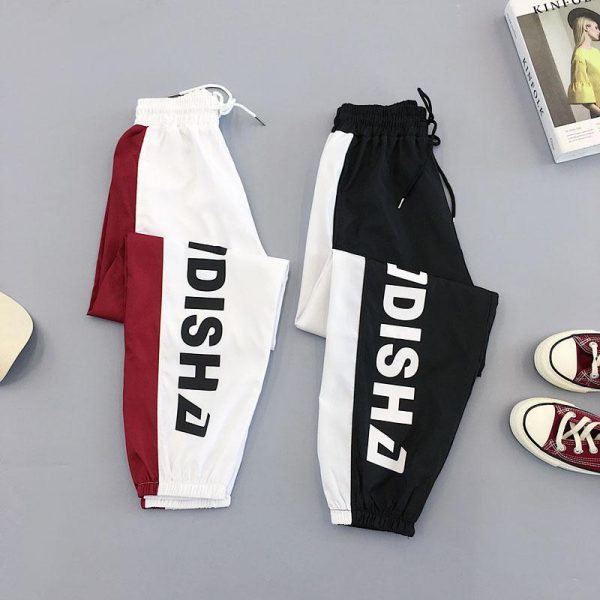 Plus Size Pants Women Casual High Waist Cargo Pants Women Loose Autumn Harajuku BF Hip Hop Casual Pants - Takalr