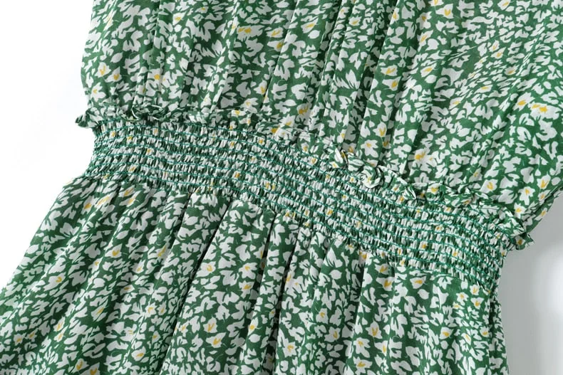100% Silk Women's Dresses Stand Collar 3/4 Sleeves Off the Shoulder Printed Elgant Holiday Dress - Image 11