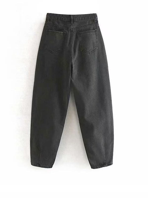 High Waist Cargo Pants Women Casual Mom Jeans - Takalr