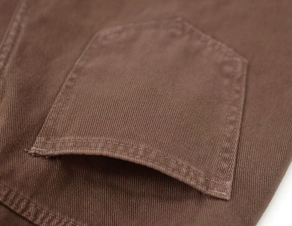 High Waist Straight Loose Jeans Chocolate Color Denim Trousers Retro Jeans - Image 20