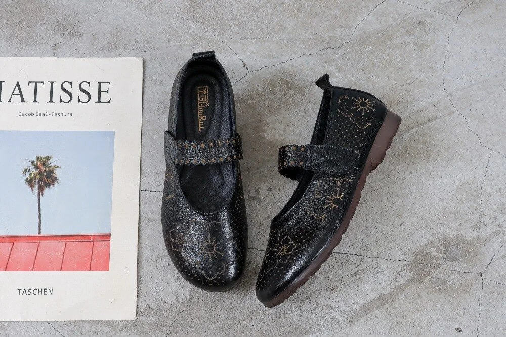 Genuine Leather Soft Bottom Women Flats Mother Shoes Comfort Oxford Shoes For Women Shoes Women Loafers Moccasins 35-42 - Image 45