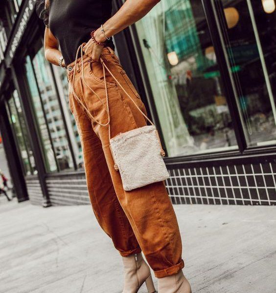 High Waist Cargo Pants Women Casual Mom Jeans - Takalr