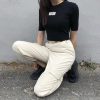 Spring Sports Elastic High Waist Big Pocket Sweatpants Female Streetwear Loose Casual Harem Pants  Women Trousers Plus Size - Takalr