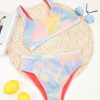 Push Up Bikinis 2021 Women's Swimsuits High Waist Biquini Sexy Tie dye Swimwear High Cut Bathing Suits Ribbed Beachwear - Takalr