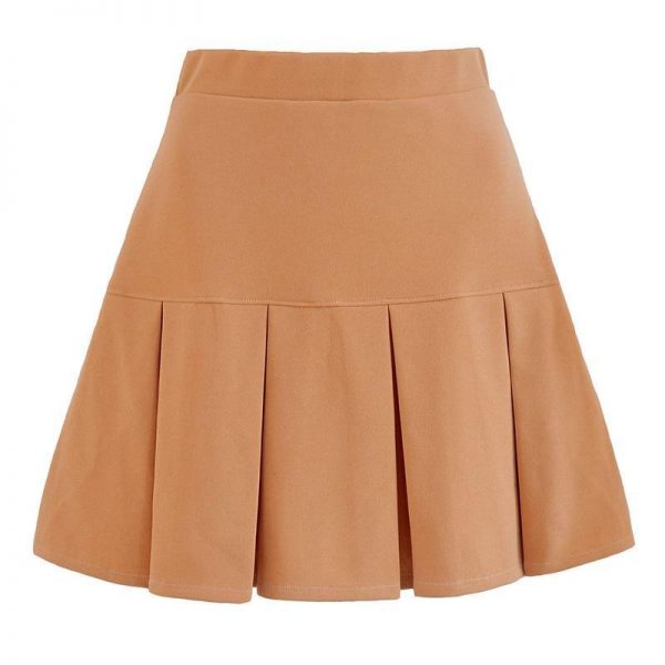 Sweetown White Solid Pleated Skirts Womens Preppy Style High Waist Casual 90s Mini Skirt Woman 2020 Y2K Fashion Streetwear - Takalr