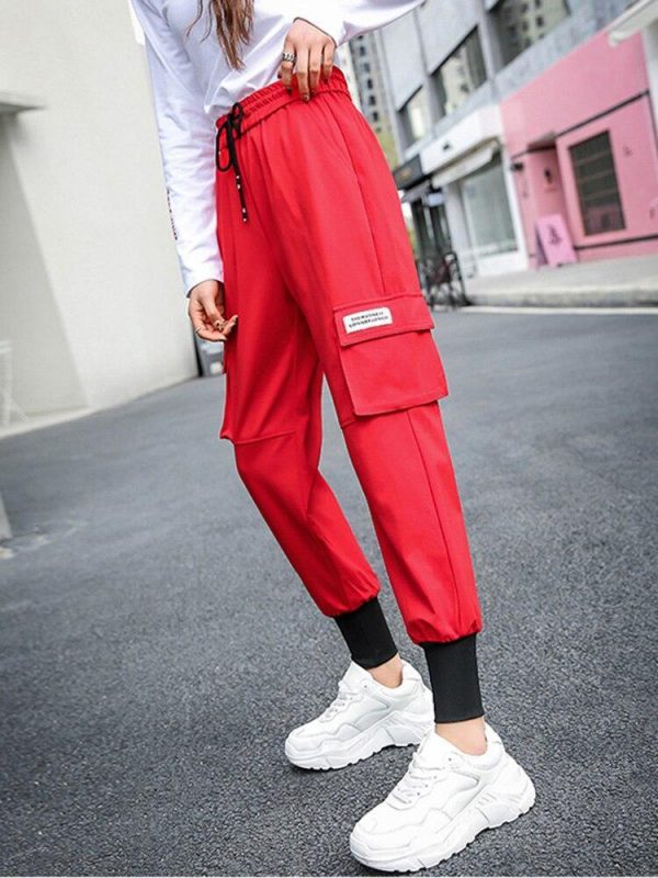 Autumn Hip Hop Cargo Pants Women Streetwear Trousers Women Harajuku BF Pants for Women High Waist Fashion Women's pants - Takalr