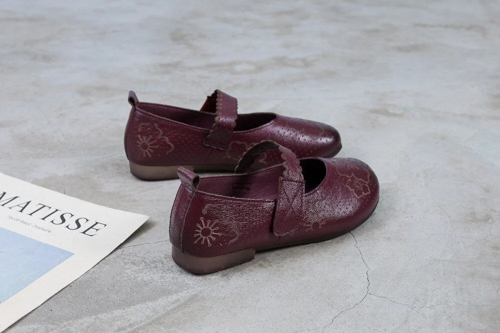 Genuine Leather Soft Bottom Women Flats Mother Shoes Comfort Oxford Shoes For Women Shoes Women Loafers Moccasins 35-42 - Image 33