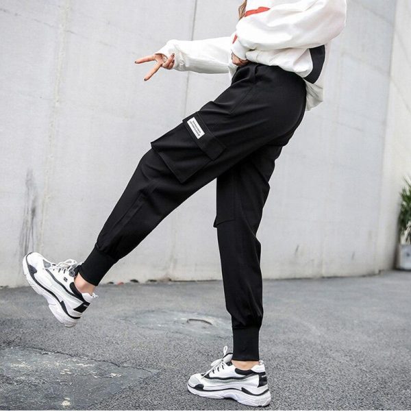 Autumn Hip Hop Cargo Pants Women Streetwear Trousers Women Harajuku BF Pants for Women High Waist Fashion Women's pants - Takalr