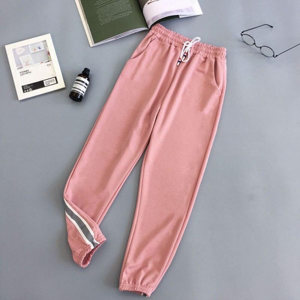 Women Sport Pant Hip Hop Women Fashion Casual Harem Pants Spring Sport Pants BF Harajuku Streetwear Women's Pants - Takalr