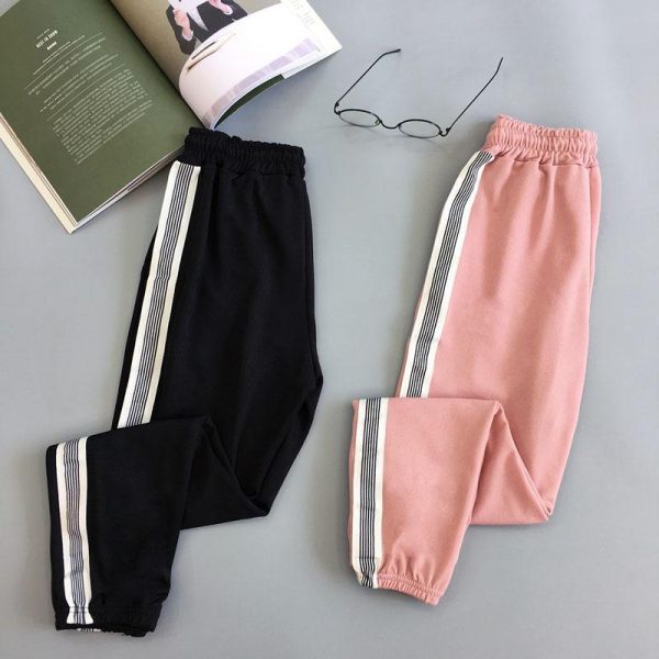 Women Sport Pant Hip Hop Women Fashion Casual Harem Pants Spring Sport Pants BF Harajuku Streetwear Women's Pants - Takalr