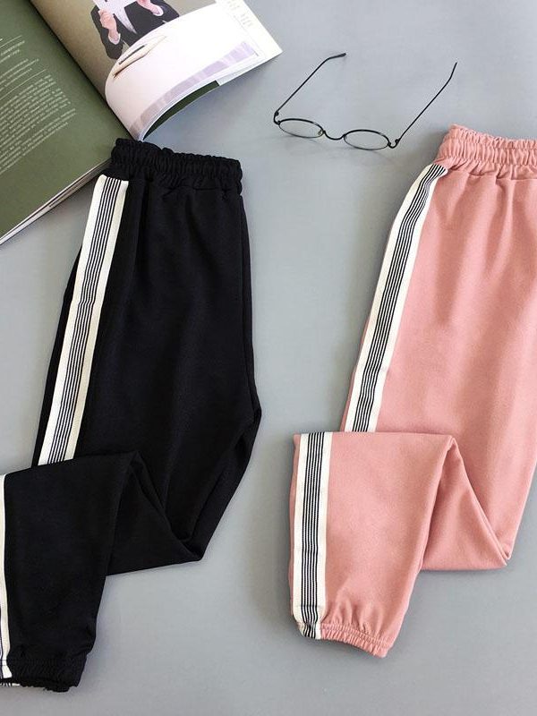 Women Sport Pant Hip Hop Women Fashion Casual Harem Pants Spring Sport Pants BF Harajuku Streetwear Women's Pants - Takalr