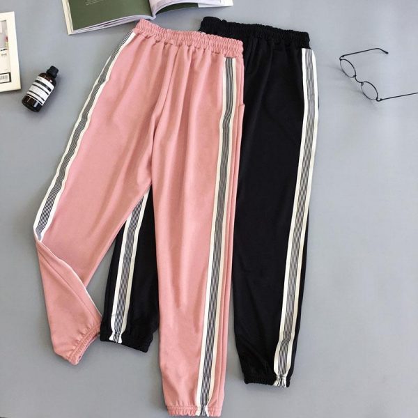 Women Sport Pant Hip Hop Women Fashion Casual Harem Pants Spring Sport Pants BF Harajuku Streetwear Women's Pants - Takalr