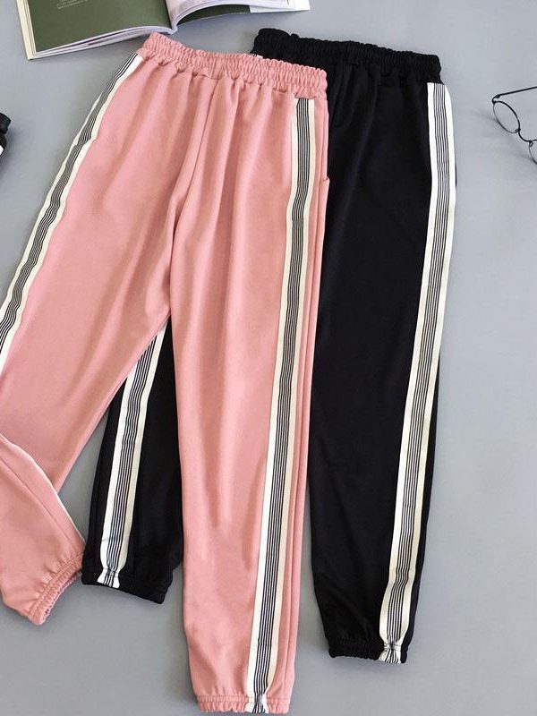 Women Sport Pant Hip Hop Women Fashion Casual Harem Pants Spring Sport Pants BF Harajuku Streetwear Women's Pants - Takalr