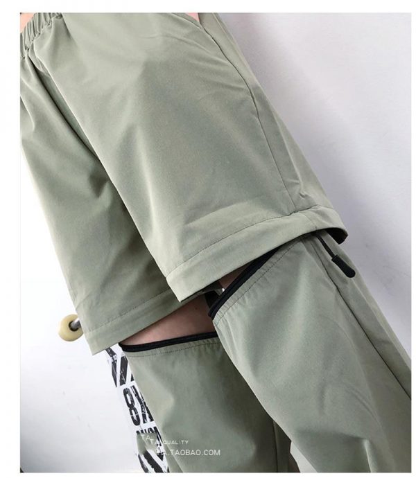 Spring Women Overalls Cargo Pants Unisex Hip Hop Ankle-Length Loose Pants Harajuku Plus Size Zipper knee High waist Haren Pants - Takalr