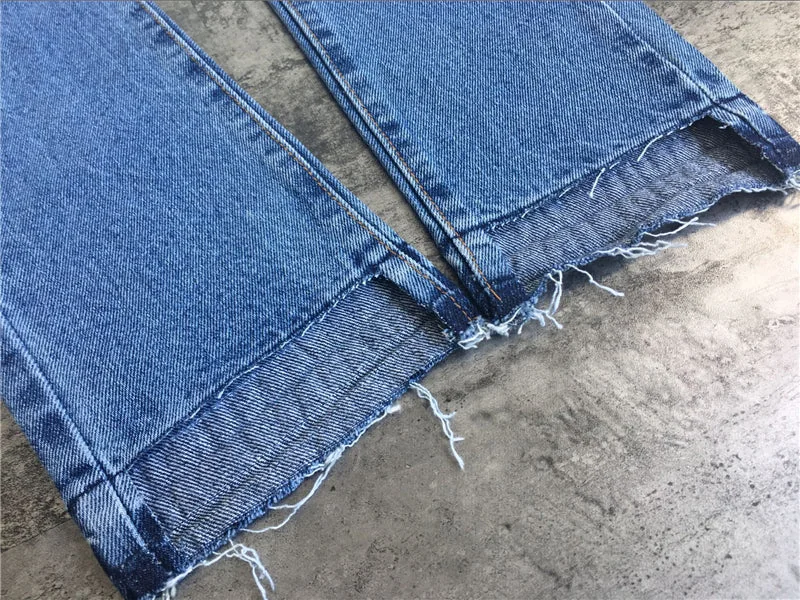 High Waist Jeans Woman Straight Irregular Women Denim Jeans Pants - Image 11