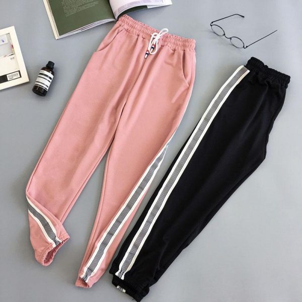 Women Sport Pant Hip Hop Women Fashion Casual Harem Pants Spring Sport Pants BF Harajuku Streetwear Women's Pants - Takalr