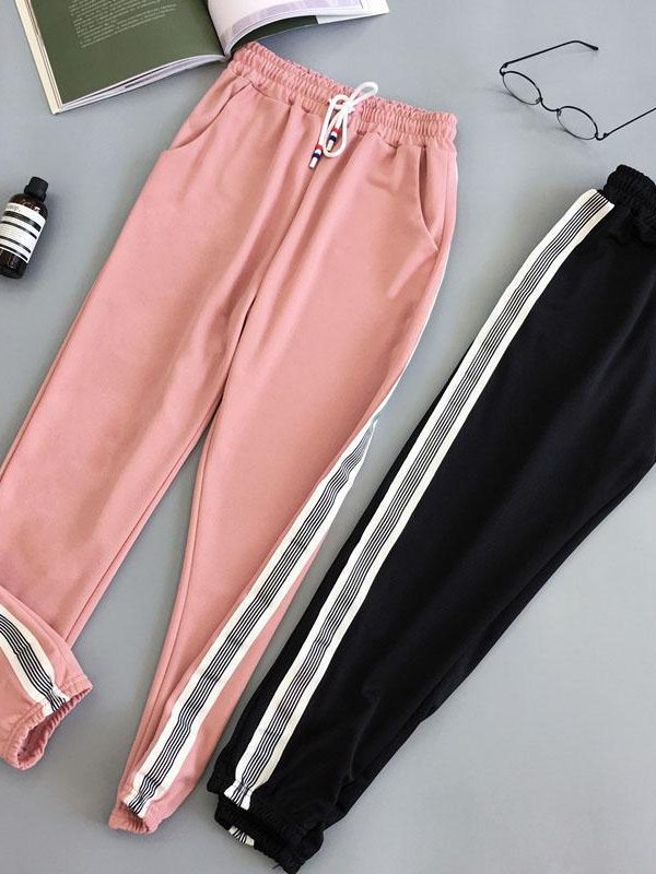 Women Sport Pant Hip Hop Women Fashion Casual Harem Pants Spring Sport Pants BF Harajuku Streetwear Women's Pants - Takalr