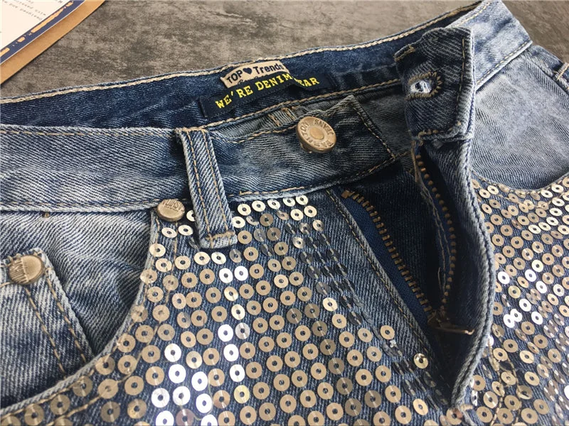 Ripped Jeans for Women Vintage Straight Jeans Woman Denim Pants Light Blue - Image 10