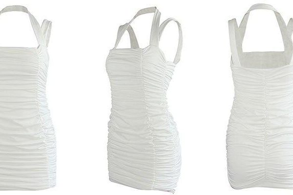 Summer Party Dress Women Sleeveless Bodycon Pleated Mini Dress - Takalr