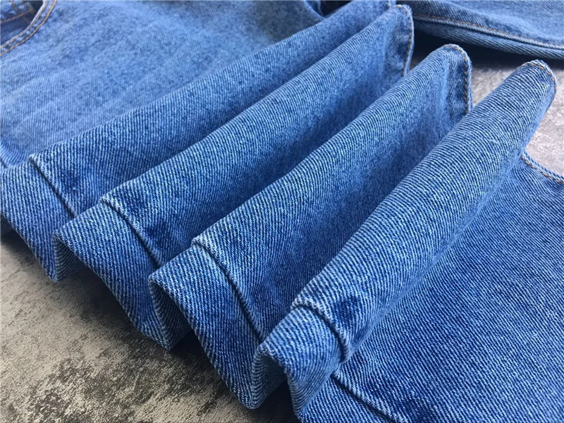 High Waist Jeans Woman Straight Irregular Women Denim Jeans Pants - Image 10