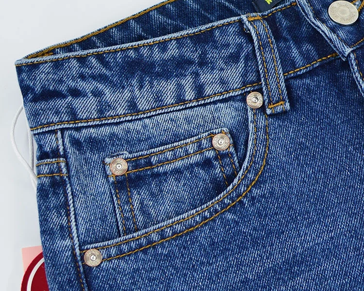 Jeans Woman High Waist Casual Straight Womens Jeans Ladies Denim Pants - Image 7