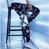 Spring Unisex Black BF Harajuku Reflective Pants Plus Size 3XL Hip Hop Street Dance Cargo Pants Women Ribbon Casual Harem Pants - Takalr