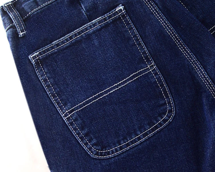 Patchwork Spliced Boyfriend Jeans For Women Pocket Straight Denim Jeans Woman Ladies Safari Jeans Streetwear - Image 15