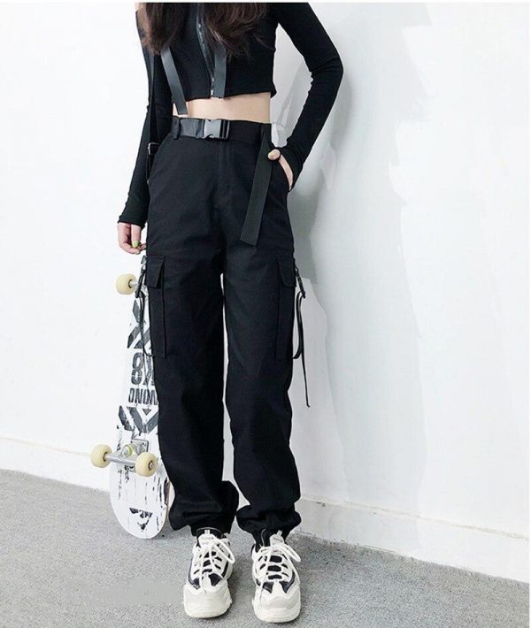 Women Army Cargo Pants High Waist pantsCamouflage Loose Joggers Women Hip Hop HaremPants Streetwear Harajuku Pants - Takalr