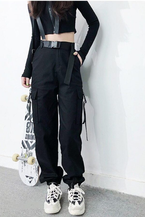 Women Army Cargo Pants High Waist pantsCamouflage Loose Joggers Women Hip Hop HaremPants Streetwear Harajuku Pants - Takalr