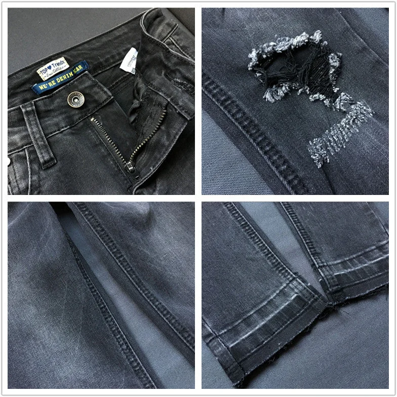 Women Ripped Jeans Skinny Highwaist Jeans 201 Pants Jean Slim Femme - Image 8